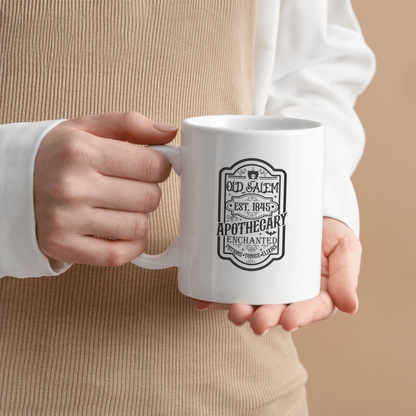 Old Salem Apothecary- White Coffee Mug