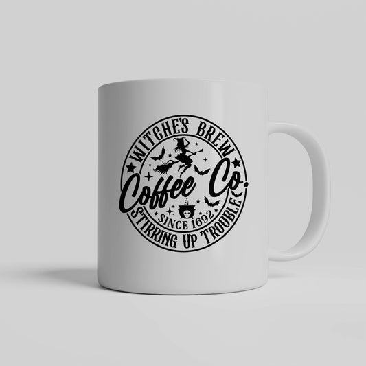 Witches Brew Coffee Company- White Coffee Mug