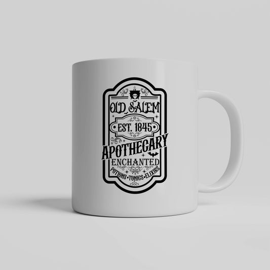 Old Salem Apothecary- White Coffee Mug