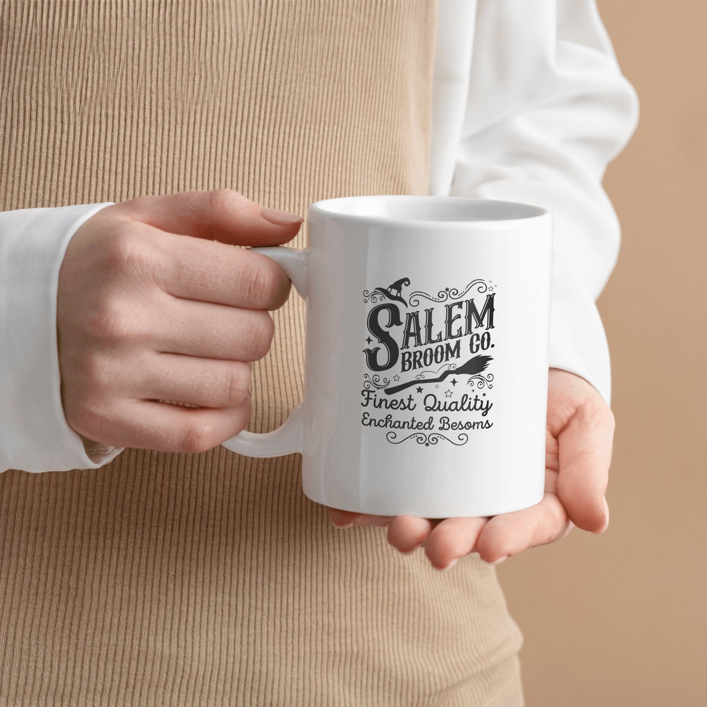 Salem Broom Co- White Coffee Mug