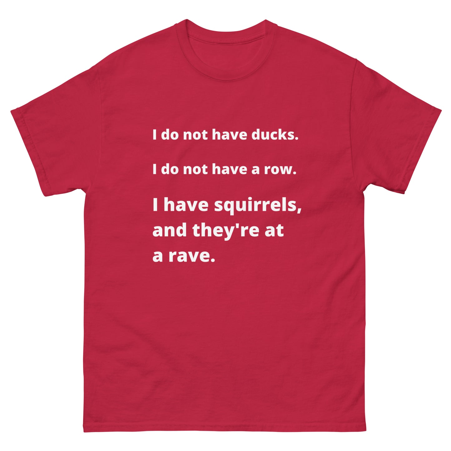 I Do Not Have Ducks- Unisex classic tee