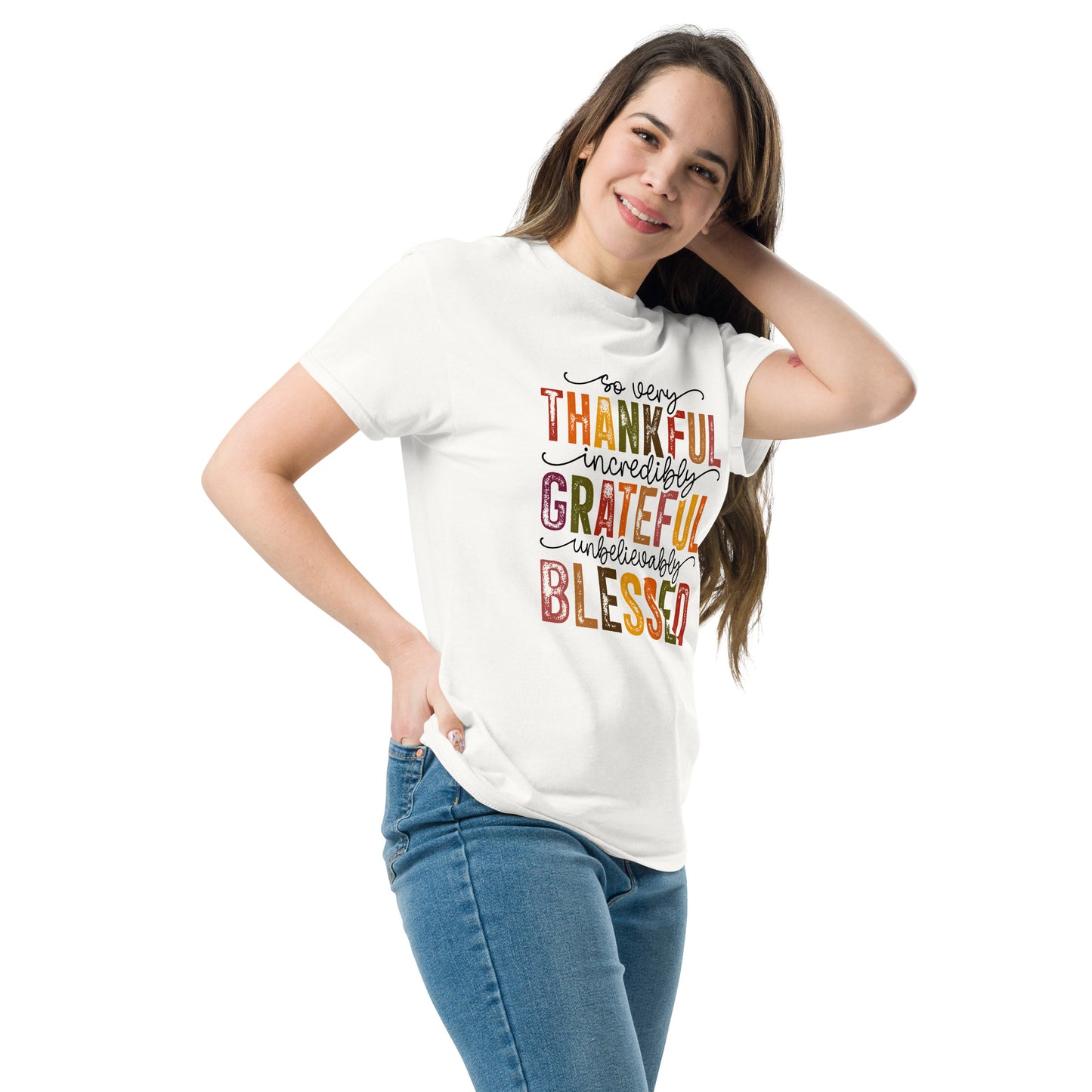 Grateful, Thankful, Blessed- Unisex classic tee